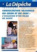 Consultation vaccinale du chien et du chat : l'occasion d'un bilan de santé
